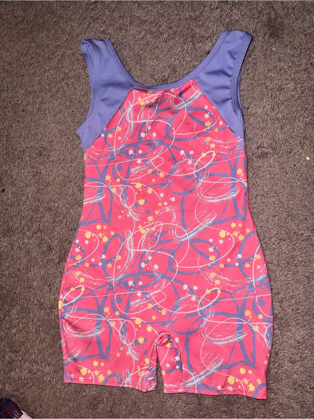 Cat & Jack Pink & Purple Active Tank One-Piece